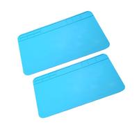 Hoement Tappetino da Lavoro per Organizzare Viti 2 Pezzi in Silicone Griglia Antistatica Resistente a 500℃ per Riparazioni Elettroniche
