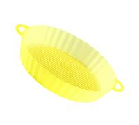 Hoement Tappetino Riutilizzabile Bianco per Friggitrice ad Aria in Silicone Resistente e Sicuro, Prolunga la Vita della Friggitrice per Cucina Sana e Pratica