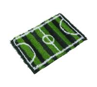 Hoement Tappeto da Gioco per Campo da Calcio Verde in Gomma | Erba Artificiale Realistica, Texture Morbida e Confortevole, Protezione del Pavimento, per Giochi All’aperto