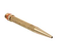 Hoement Ugello per Pistola Colla Caldo in Rame Oro, Punta Estesa 2.0x100mm Alta Resistenza al Calore per Fai da Te e Progetti di Precisione