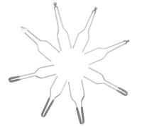 Hoement Utensile per Pirografia Regolabile in Metallo Temperatura Variabile e Facile da Usare, Punta per Bruciare Legno Argento per Lavori Artigianali su Legno