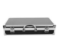 Hoement Valigia Professionale per Microfono e Kit Audio Custodia Leggera in Lega di Alluminio e Spugna Interna, Resistente Agli Urti, per Uso Outdoor