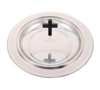 Hoement Vassoio Comunione in Acciaio Resistente con Coperchio Piatto per Pane per Celebrazioni Religiose e Funzioni Sacre Adatto per Messa e Eventi Natalizi