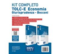 Hoepli test. TOLC-E Economia, Giurisprudenza. Kit completo: Libro