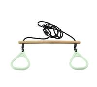 Hörby Bruk 4334288 Ginnastica - Trapezio in Legno con Anelli in Plastica, Massimo 50 kg, Verde Chiaro, 4125