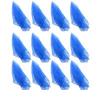 HOEREV Piccola Confezione da 12 Sciarpe da Giocoleria (Danza) 60cmx60cm,12 Blu