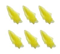 HOEREV Piccola Confezione da 6 Sciarpe da Giocoleria (Danza) 40cmx40cm,6 Giallo