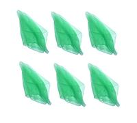 HOEREV Piccola Confezione da 6 Sciarpe da Giocoleria (Danza) 40cmx40cm,6 Verde