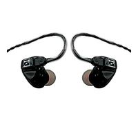 HÖRLUCHS® HL4410 - Auricolari in-ear, driver a 4 vie basse, design universale con cavo intercambiabile a 2 pin, varie cupole e filtri, colore: Nero