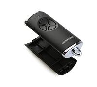 Hörmann Alloggiamento di ricambio HSE 4 per trasmettitore manuale a 4 tasti, nero/cromato