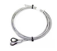 Hörmann Funi metalliche Z (dimensioni: 3 mm, lunghezza 2695 cm, in acciaio di alta qualità, con supporto per corda, durevole e robusto, per porte da garage) 3064351