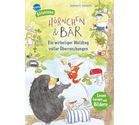 Hörnchen & Bär. Ein wirbeliger Waldtag voller Überraschungen: Der Bücherbär. Lesen lernen mit Bildern. Zum Vor- und Mitlesen. Bilder ersetzen Hauptwörter
