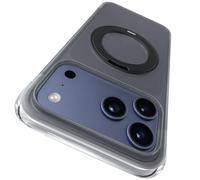 Hoerrye AIR PRO-TECH Custodia per iPhone 17 Pro Max con supporto, cuscino ammortizzante antiurto, supporto ad anello magnetico girevole a 360°, compatibile con controllo fotocamera