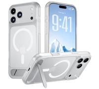 Hoerrye Custodia per iPhone 17 Pro Max per MagSafe - Supporto ad Ali Compatibile, Anello Magnetico Integrato, Antiurto, Antigraffio, Traslucido Opaco per iPhone 17 Pro Max Case