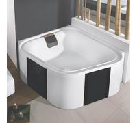Hoesch ERGO vasca da bagno ad angolo, con pannello laterale, 6443.010305552, ERGO bianco [Vasche da Bagno > Vasche da Bagno ad Angolo]