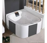 Hoesch ERGO vasca idromassaggio rettangolare, 6443S.010305552, ERGO bianco/nero [Vasche Idromassaggio > Vasche Idromassaggio Rettangolari]