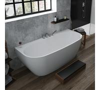 Hoesch iSENSI vasca da bagno a parete, con pannello laterale, 3824.010, iSENSI bianco [Vasche da Bagno > Vasche da Bagno a Parete]