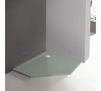 Hoesch MUNA piatto doccia pentagonale, 4220xA.730, MUNA grigio pietra lucido [Piatti Doccia > Piatti Doccia Pentagonali]