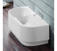 Hoesch SPECTRA vasca da bagno a parete, con pannello laterale, 3664.010, SPECTRA bianco [Vasche da Bagno > Vasche da Bagno a Parete]
