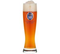 Hofbräuhaus München Bicchiere da birra bianco, elegante, 0,5 l, con logo originale HB