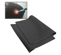 HOFENTIGU Coperta per saldatura ignifuga, materiale resistente al calore fino a 980 °C, tessuto ignifugo, in feltro di carbonio, per grill, stufa, saldatori, idraulici (1, 30,5 x 68,6 cm)