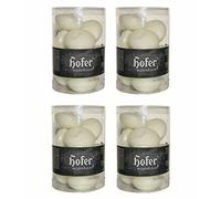 Hofer Candele Galleggianti - 40 Pezzi - Durata 3-4h, 5 cm - 4X Set di 10 Pezzi