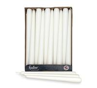 Hofer Candele per Candelabri - 23 x 250 mm - Colore Bianco - Set di 30 Candele Coniche Lunghe - Lunga Durata di 7 Ore - Non Profumate - Qualità RAL