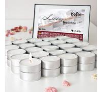 HOFER Candeline - L'originale, confezione grande, senza profumo, candele per decorare, feste, godere, rilassarsi, 50 pezzi.