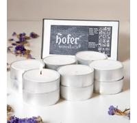 Hofer Maxi, set di 12 luci da tè fino a 10 ore di durata - l'originale, grandi candeline XXL, lunga durata, senza profumo, candele per decorare, feste, godere, rilassarsi