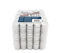 Hofer Quality Tealights Candele Bianche - Non profumate - 300 Pezzi - Candeleine 38 x 15 mm - Durata di combustione 5 Ore - Tea Light Cera Antigoccia - 3 x Set di 100 Lumini