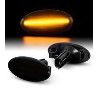 HOFFCAR KIT 2 INDICATORI DI DIREZIONE LATERALI A LED COMPATIBILE CON Subaru Impreza | Forester | Impreza | VETRO FUME | LED 6000K EFFETTO XENON | CAN-BUS, PLUG AND PLAY