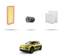 HOFFCAR Kit tagliando - 3 filtri compatibile con Citroen C4 Cactus 1.2 Puretech