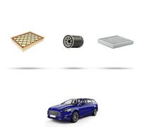 HOFFCAR Kit tagliando - 3 filtri compatibile con Ford Mondeo V 2.0 EcoBoost 149k