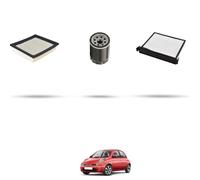 HOFFCAR Kit tagliando 3 filtri compatibile con Nissan Micra III (k12) 1.2 12v 48kw 2003 2010
