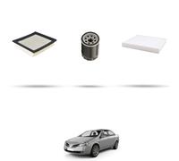 HOFFCAR Kit tagliando 3 filtri compatibile con Nissan Primera (P12) 1.8 85Kw 2002