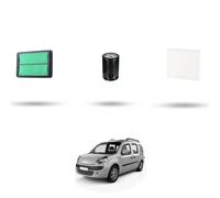 HOFFCAR Kit tagliando - 3 filtri compatibile con Renault Koleos II 2.5 SCe 126k