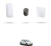 HOFFCAR Kit tagliando - 3 filtri compatibile con Toyota Echo 1.5 78kw dal 1999