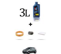HOFFCAR Kit tagliando 3 FILTRI e 3L OLIO per Fiat Punto II 1.2 8v 44kw dal 1999