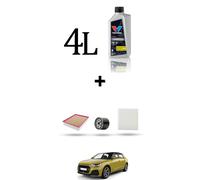 HOFFCAR Kit tagliando 3 FILTRI e 4L OLIO per Audi A1 (GBA) 30 tfsi 1.0 81kw dal