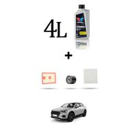 HOFFCAR Kit tagliando 3 FILTRI e 4L OLIO per Audi Q3 (F3B,F3N) 45 tfsie 180kw da