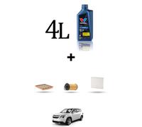 HOFFCAR Kit tagliando 3 FILTRI e 4L OLIO per Chevrolet Orlando 1.4 Turbo 103kw
