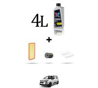 HOFFCAR Kit tagliando 3 FILTRI e 4L OLIO per Citroen Berlingo III 1.2 thp 81kw d