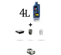 HOFFCAR Kit tagliando 3 FILTRI e 4L OLIO per Dr 1 1.3 Bifuel 61kw dal 2010