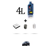 HOFFCAR Kit tagliando 3 FILTRI e 4L OLIO per Dr 2 1.3 Bifuel 61kw dal 2010