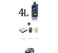 HOFFCAR Kit tagliando 3 FILTRI e 4L OLIO per Dr City Cross 1.3 CNG 61kw dal 2013