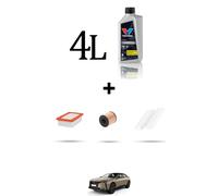 HOFFCAR Kit tagliando 3 FILTRI e 4L OLIO per Ds4 II 1.6 PureTech 133kw dal 2021