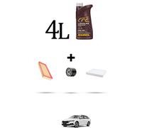 HOFFCAR Kit tagliando 3 FILTRI e 4L OLIO per Skoda Octavia IV 1.0 Tsi 81kw Dal