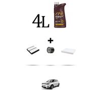 HOFFCAR Kit tagliando 3 FILTRI e 4L OLIO per Ssangyong Tivoli 1.6 94kw dal 2015