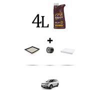 HOFFCAR Kit tagliando 3 FILTRI e 4L OLIO per Ssangyong XLV 1.6 CNG 94kw dal 2018