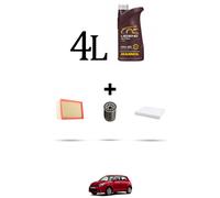 HOFFCAR Kit tagliando 3 FILTRI e 4L OLIO per Suzuki Swift III 1.3 68kw dal 2005